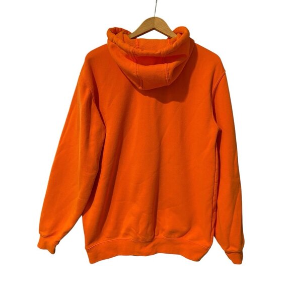 CARHARTT LOOSE FIT BLAZE ORANGE HOODIE MENS SZ SMALL WORK WEAR CONSTRUCTION - Picture 4 of 5